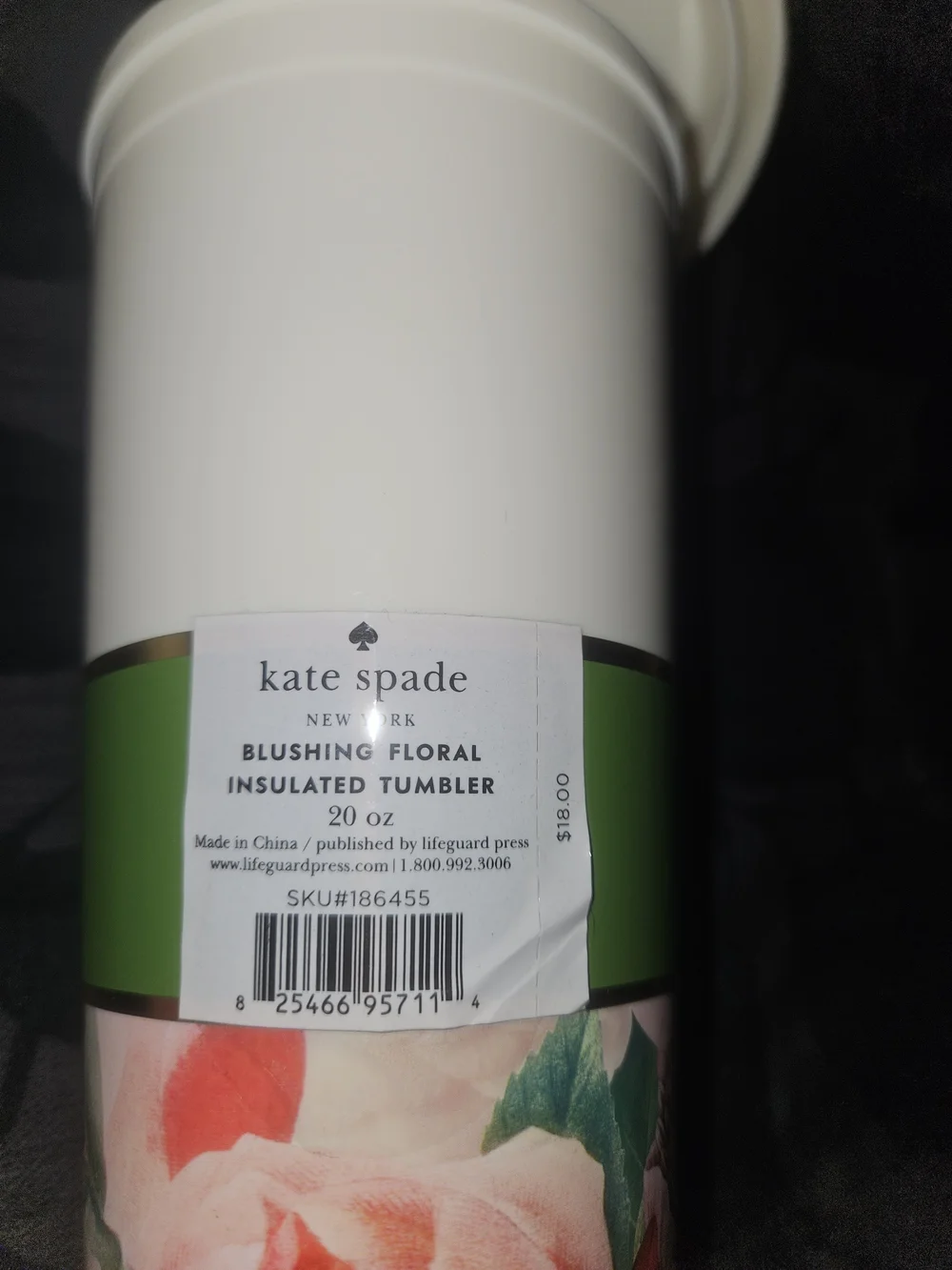 kate spade Bridesmaid Floral Insulated Tumbler - Pink & Green